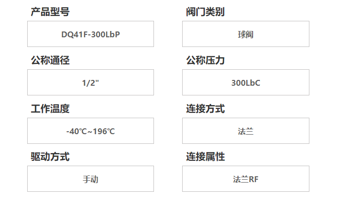 低溫不銹鋼球閥DQ41F參數